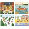 Image de Set 4 Puzzles en bois évolutif 'Les vacances' Vilac® - Jouets p