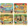 Image de Set 4 Puzzles en bois 'Le Zoo' Vilac® - Jouets puzzle en bois 2 ans