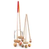 Image de Vilac - Croquet en Bois Massif - 2 Maillets Adultes, 3 Enfants, 5 Balles Bois, Arceaux Métal & Sac Transport - Jeu Plein Air d'Adresse et Stratégie en Famille - Cadeau Famille dès 5 Ans - 4094
