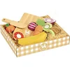 Image de Vilac- Jour de marché - Paniers de 5 Fruits et légumes à découper - Jouet en Bois - pour Les Enfants à partir de 2 Ans - Banane - Carotte - Kiwi - Oignon - Orange - 8106