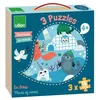 Image de Jouet en Bois Coffret 3 puzzles Animaux du monde Vilac® - Puzzle en