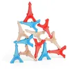 Image de Vilac - Jeu d'Adresse en Bois Enfant Tour Eiffel 12 Pièces - Partenariat Officiel Tour Eiffel - Fabriqué dans Le Jura en Bois Massif - Jeu d'Équilibre Tricolore et de Concentration - Dès 3 Ans