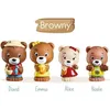 Image de Lot de 4 personnages famille Browny - VULLI - Les Klorofil - Bébé - Mixte
