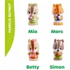 Image de Lot 4 personnages - SOPHIE LA GIRAFE - Figurines Klorofil - Écureuils - Famille Simon