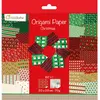 Image de Avenue Mandarine 52508O - Un paquet de 60 feuilles Origami 20x20 cm 70G (30 motifs x 2 feuilles) et une planche de stickers incluse, Christmas
