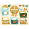 Image de DJECO Boite d invitations Animaux de la Jungle