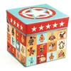 Image de Djeco coffre à jouets siège - boîte de rangement étoiles pour enfants
