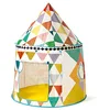Image de DJECO Maison de Jeu Enfant - Cabane Spacieuse Légère Multicolore - Tente Tipi Intérieure - Montage/Démontage Facile - 1 Toile, 2 Fenêtres, 1 Porte, Armatures Plastique - Boîte Rangement - D106xH140cm