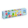 Image de DJECO Rainbowtrain - Jeu de Construction, dès 18 mois - Train en Bois, Figurines Animaux et Cloches Colorées - Motricité et Découverte des Mélanges de Couleurs - Stimule la Créativité - Bois Durable