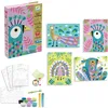 Image de DJECO, Kit créatif de sable pour enfant, Oiseaux, Pailleté, 4 tableaux