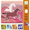 Image de Set de 5 pochoirs Chevaux Djeco en occasion ou reconditionné
