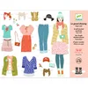 Image de DJECO Paper Doll Le grand dressing - Jeu de Mode Créatif - 6 à 10ans - Coffret pour Jouer au Styliste - Plus de 100 Vêtements et Accessoires - 3 Poupées Mannequins, Boîte de Rangement, Carton Durable
