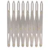 Image de BOHIN France Jauge de Couture Extensible - Conception en Harmonica, Règle de Mesure Jusqu'à 8 Boutonnières pour Projets de Couture, Aluminium, Gris - 1 Pièce