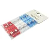 Image de Bohin - Bohin Plastique Bleu/Rouge/Blanc (Grande) Wonder Clips - 12 Pièces