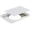 Image de Moule à tarte rectangulaire en fer blanc fond amovible bords cannelés Gobel