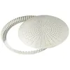 Image de Tourtière cannelée perforée - GOBEL - Fer blanc - Ø24cm - Fond mobile - Hauteur 28mm