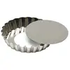 Image de Moule à tartelette fond amovible 12 cm en fer blanc Gobel
