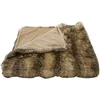 Image de Linder 5011/28/377/FR/230x250 Grizzly Panneau à  illets Canon Fusil Imitation Fourrure Acrylique/Polyester Beige/Marron