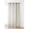 Image de Linder 1168/83/375FR Rideau à Rayures Polyester/Lin/Coton Marécage 150 x 280 cm