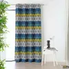 Image de Linder Rideau Vintage Motif Triangulaire - 140x270cm - Moutarde