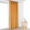 Image de Linder Rideau uni Moutarde Aspect Velours - 140x245 cm - Moutarde
