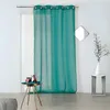 Image de HOME MAISON - Voilage uni à Oeillets 'Kate' Polyester Vert Emeraude 140x240 cm