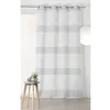 Image de Linder Voilage Tendance à Rayures Grises Verticales - 145x250cm - Gris