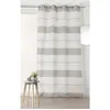 Image de Linder Voilage Tendance à Rayures Taupes Verticales - 145x250cm - Taupe
