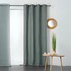 Image de Linder - Rideau en Coton et Chanvre Gris Foncé 240 x 135