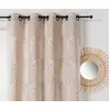 Image de Rideau tamisant à oeillets Tasmanie beige lin l.140 x H.240cm Linder