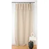 Image de Linder Voilage Aspect Lin Bourdon Noir - 140x295cm - Ecru
