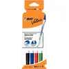 Image de BIC Velleda 1721 Feutres Effaçables à Sec - Bleu, Pochette de 4