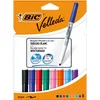 Image de BIC Velleda 1741 Feutres pour Tableau Blanc Effaçables à Sec, Pointe Conique Moyenne - Couleurs Assorties, Pochette de 8