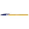 Image de BIC Orange Original - Stylos-Bille Pointe Fine de 0,8 mm   Fabriqué en France & Certifié NF - Encre Bleu, Boîte de 20