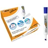 Image de BIC Velleda 1791 Feutres pour Tableau Blanc Effaçables à Sec Pointe Large Biseautée - Bleu, Boîte de 12