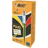 Image de BIC 4 COULEURS FLUO STYLO BILLE - JAUNE POINTE 1.6