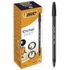 Image de BIC Cristal Exact Stylos-Bille Pointe Aiguille Fine (0,7 mm) - Écriture Précise et Fluide - Noir, Boîte de 20
