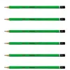 Image de BIC Lot de 6 Crayons papier graphite Hexagonal CRITERIUM 550 Mine B vert