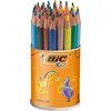 Image de BIC Kids Evolution Triangle ECOlutions Crayons de Couleurs Triangulaires - Couleurs Assorties, Pot à Crayons de 48