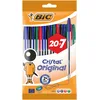 Image de BIC Cristal Original Stylos-Bille (Pointe Moyenne (1 mm) / Parfait pour l'Ecole et au Bureau) - Couleurs Assorties, Pochette Format Spécial de 27 Pack