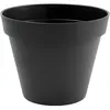Image de Pot de fleurs Rond - Ø 48 cm - EDA - Toscane - 43 L - Intérieur/Extérieur - Ø 475 x H.40 cm - Gris Anthracite