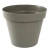Image de Pot de fleur Rond - Ø 60 cm - EDA - Toscane - 76 L - Intérieur/Extérieur - Ø 60 x H 47 cm - Taupe
