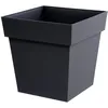 Image de Pot de fleurs Carré 40 cm - EDA - Toscane - 38 L - 39 x 39 x H.39 cm - Gris Anthracite