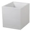 Image de Pot de fleurs Carré 40 cm - EDA - Graphit - 31 L - 39 x 39 x H. 43 cm - Blanc Cérusé