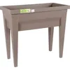Image de Espace potager sur pieds - EDA - Veg&Table City - 57 L - Table de culture sur pieds - 76 x 385 x H. 68 cm - Taupe