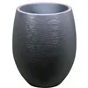 Image de Pot de fleurs Rond Egg Ø 50cm - EDA - Graphit - 53 L - Ø 50 x H. 53 cm - Gris Anthracite