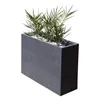 Image de Jardinière Muret Loft L - EDA - Graphit - 46 L - Intérieur / Extérieur - Décor Graphiques - 785 x 295 x H. 60 cm - Gris Anthracite