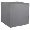 Image de Pot carré plastique EDA Durdica gris galet 49,5 x 49,5 x h.49,5 cm
