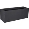 Image de Balconnière - EDA - Volcania Up - 25 L - Intérieur/Extérieur - Décor Pierre - 59 x 195 x H. 228 cm - Gris Anthracite