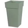 Image de Pot carré polypropylène EDA Toscane vert laurier 39 x 39 x h.65 cm
